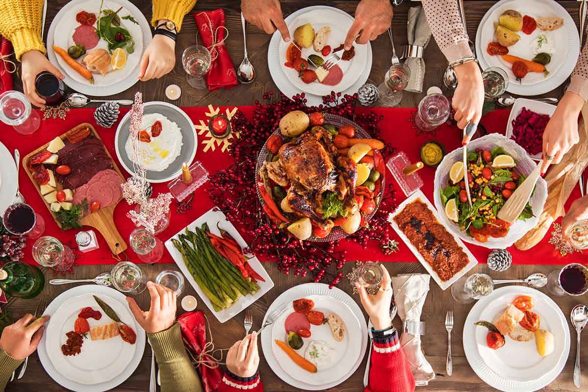 Pranzo di Natale, cibi calorici