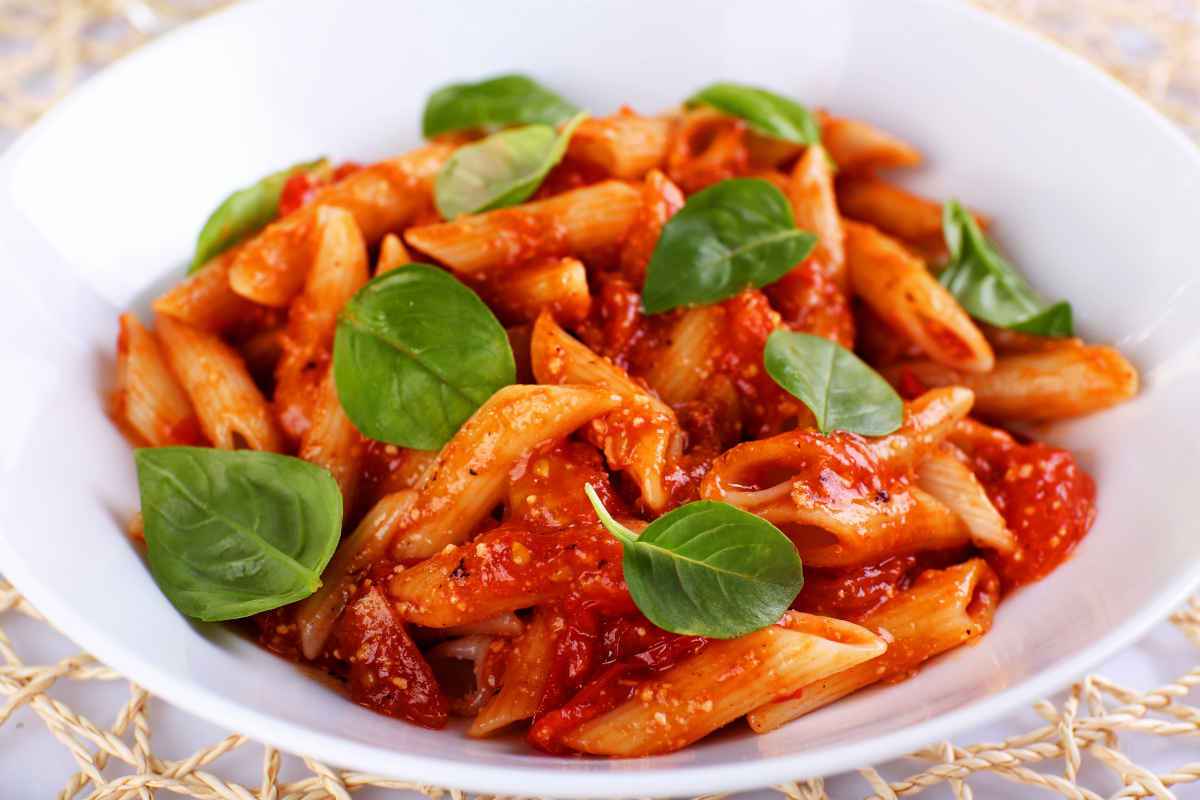 pasta al sugo di pomodoro light