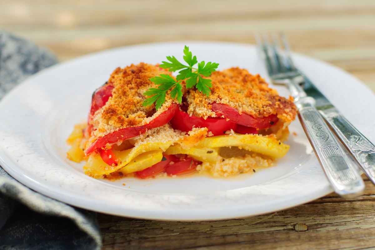 peperoni con gratinatura