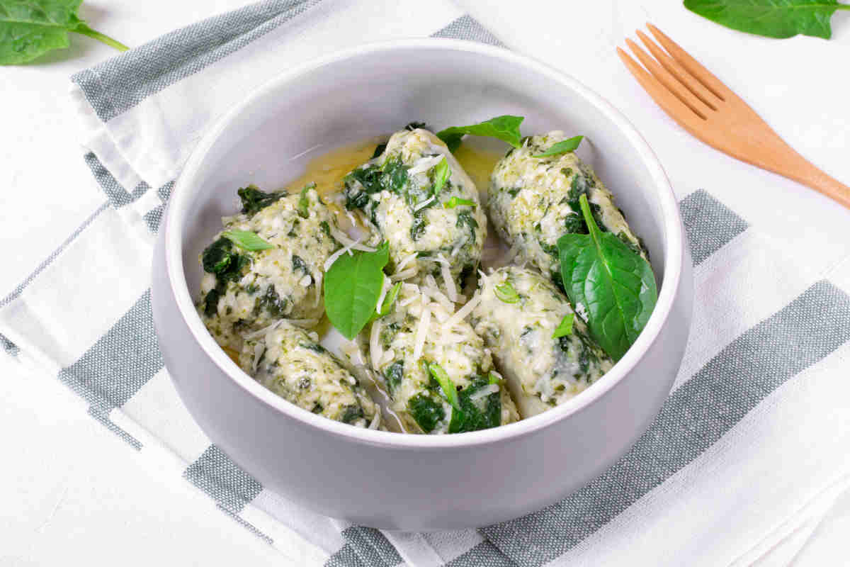 gnudi toscani ricotta e spinaci