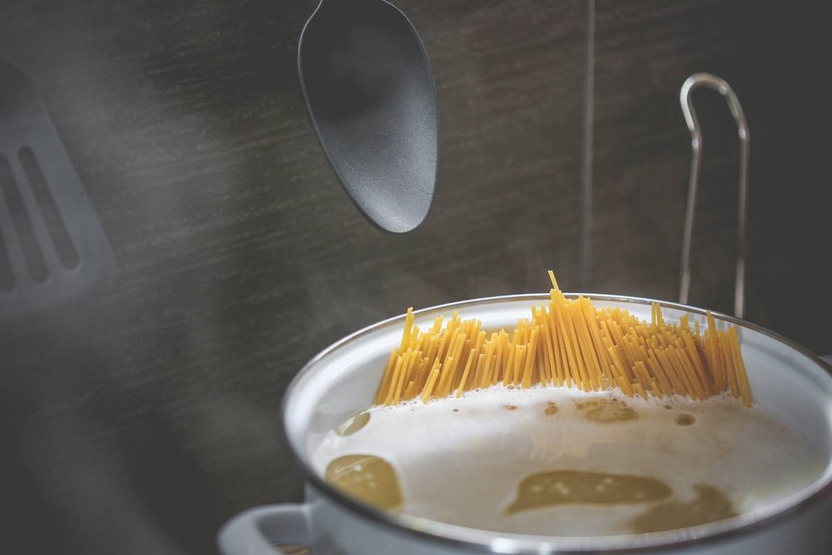 acqua per cuocere la pasta