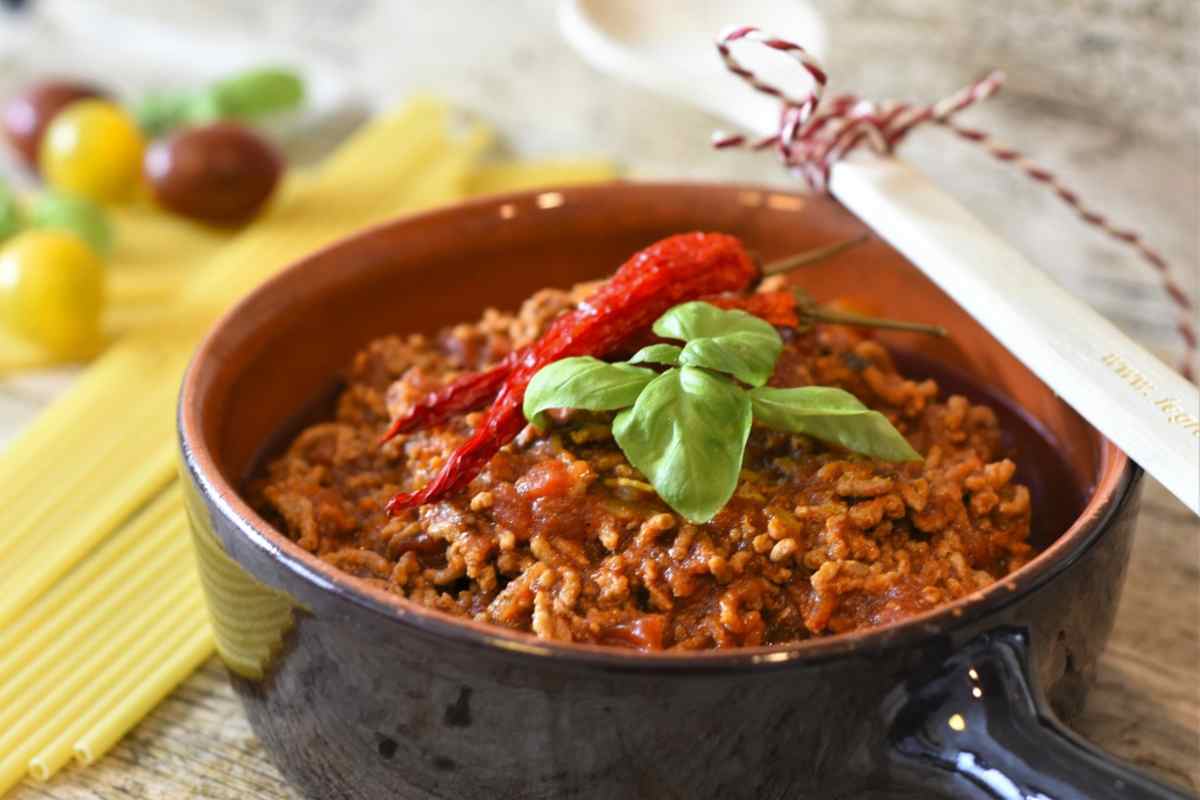 ingrediente nel ragù alla bolognese