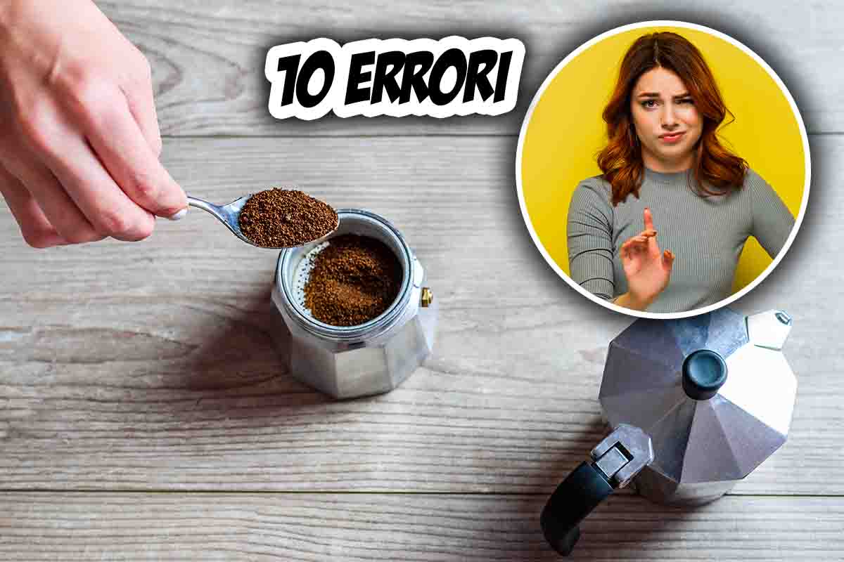 Errori moka caffè perfetto