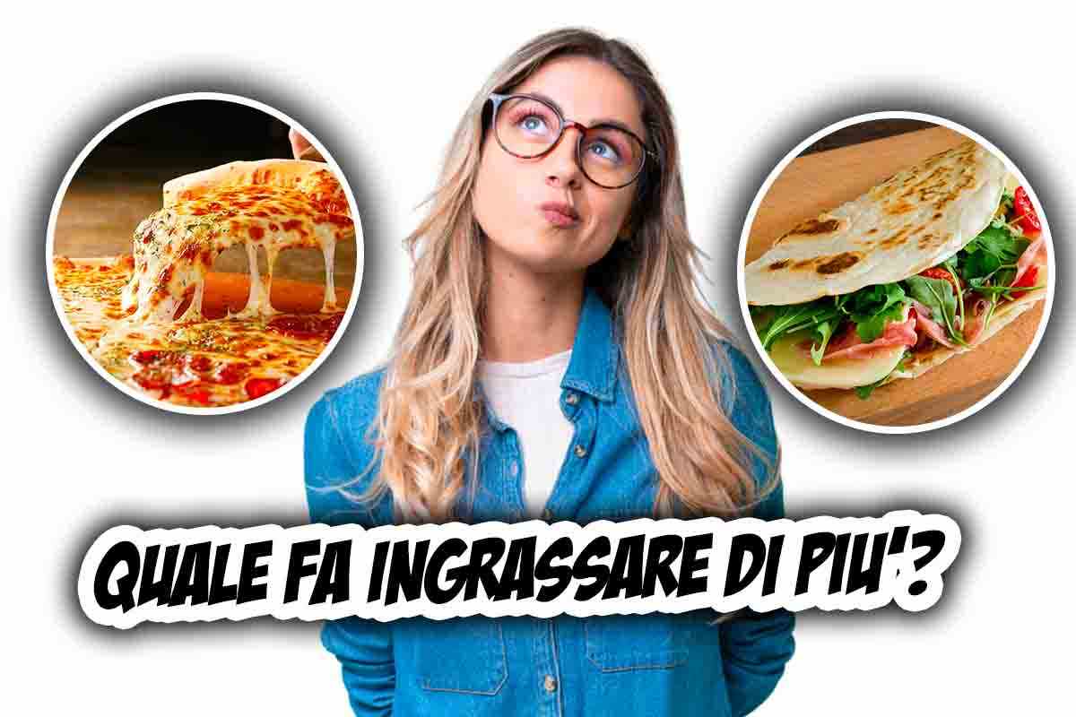 Pizza o piadina quale fa ingrassare di più