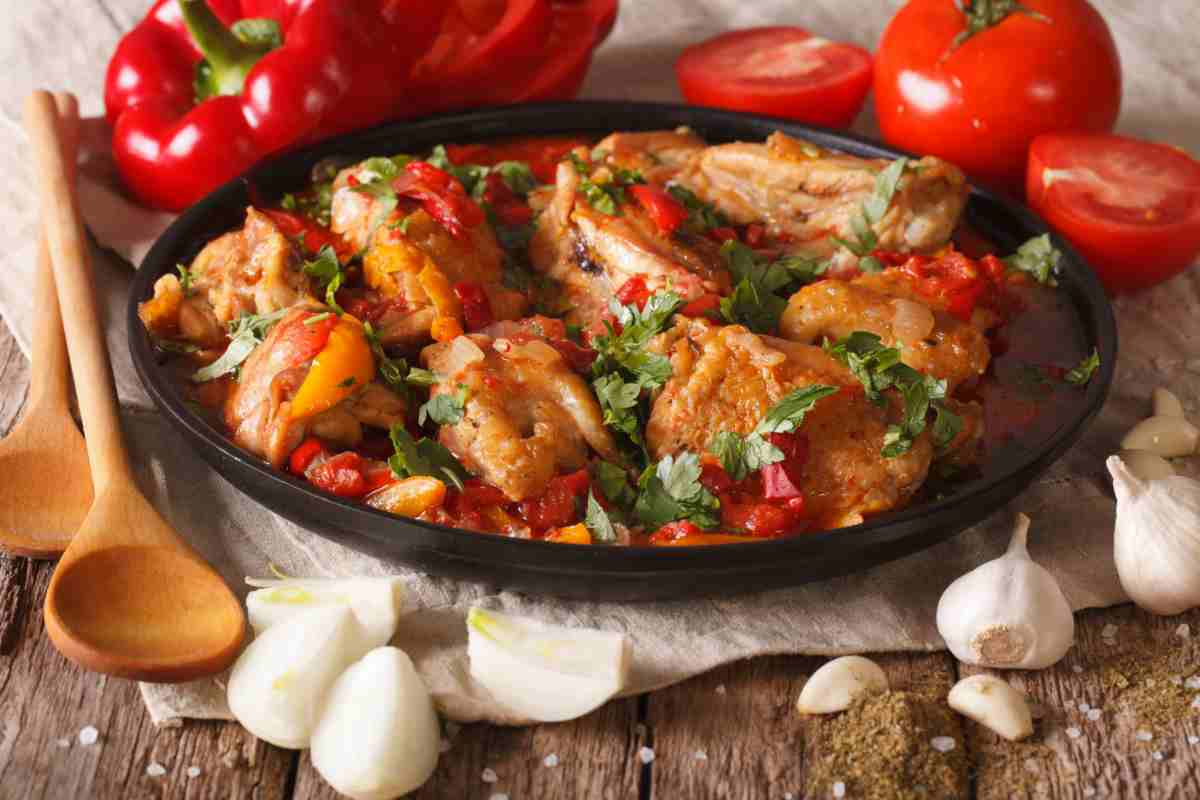 Pollo ai peperoni alla romana ricetta