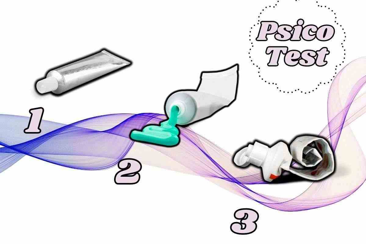 psico test tubetto dentifricio