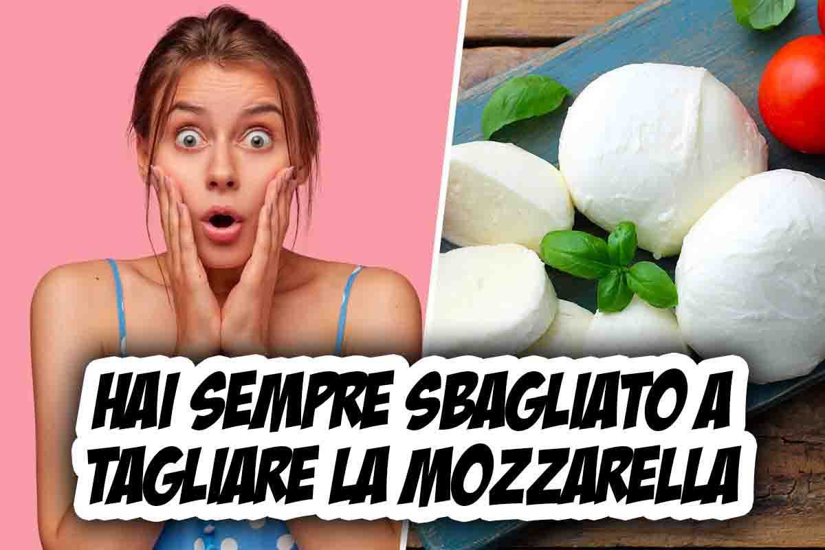 Non tagliare la mozzarella con il coltello-è uno sbaglio!