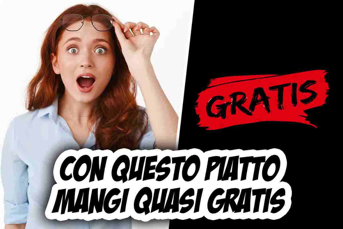 Piatto con 3 ingredienti con cui mangi quasi gratis