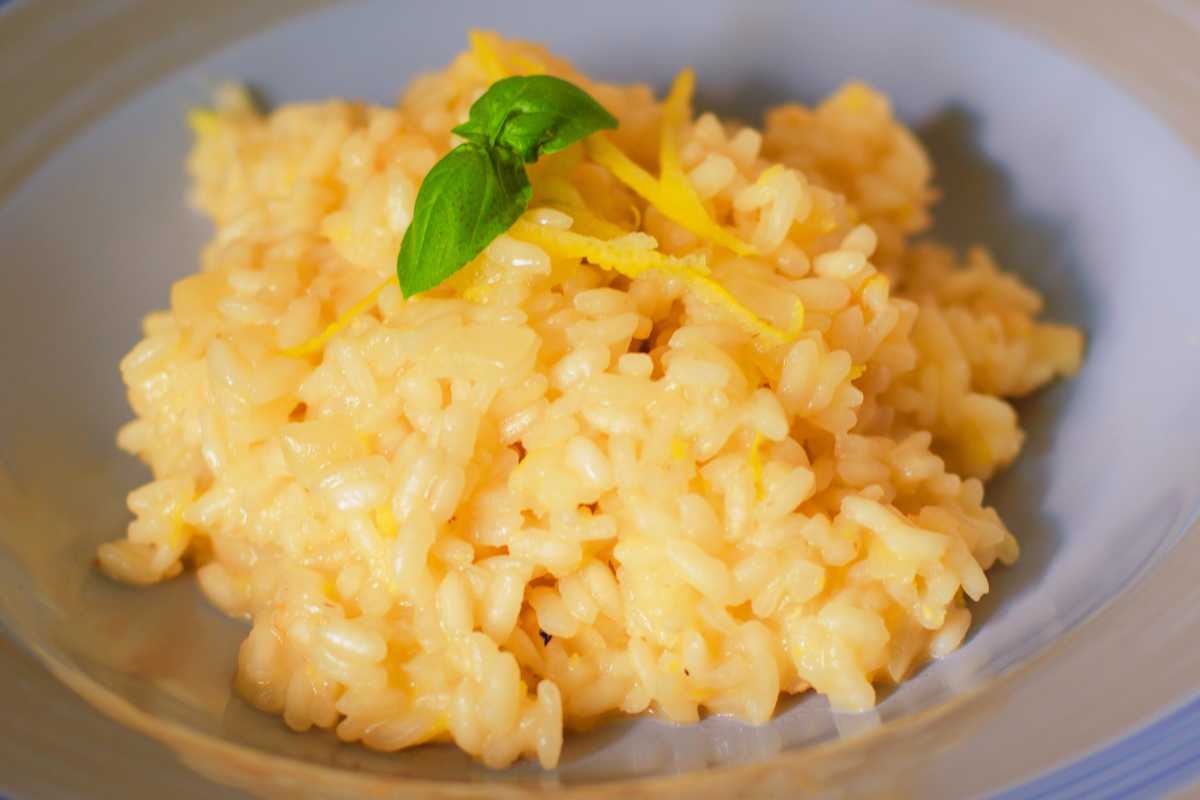 Risotto al limone ricetta