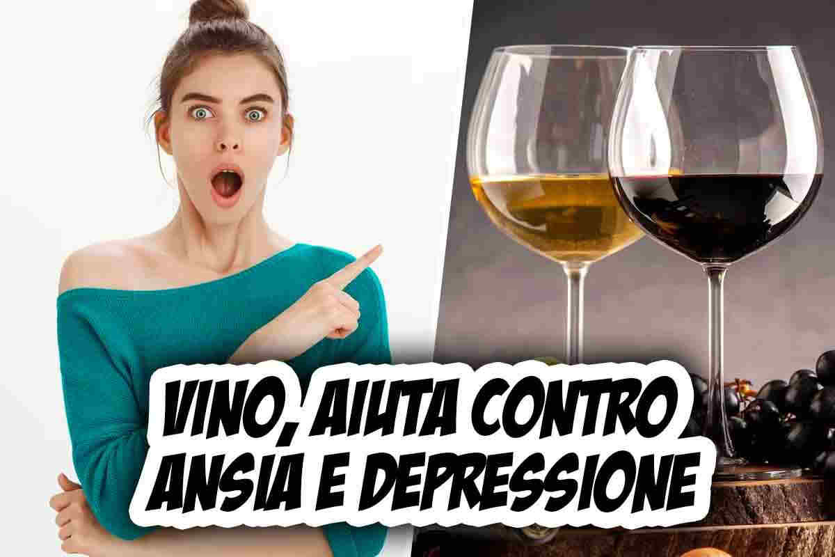 Vino contro ansia e depressione