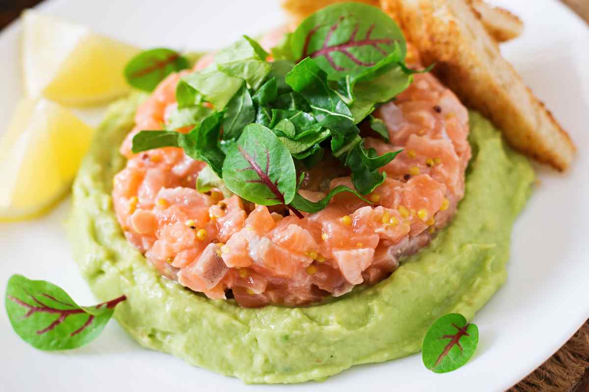 tartare salmone e avocado