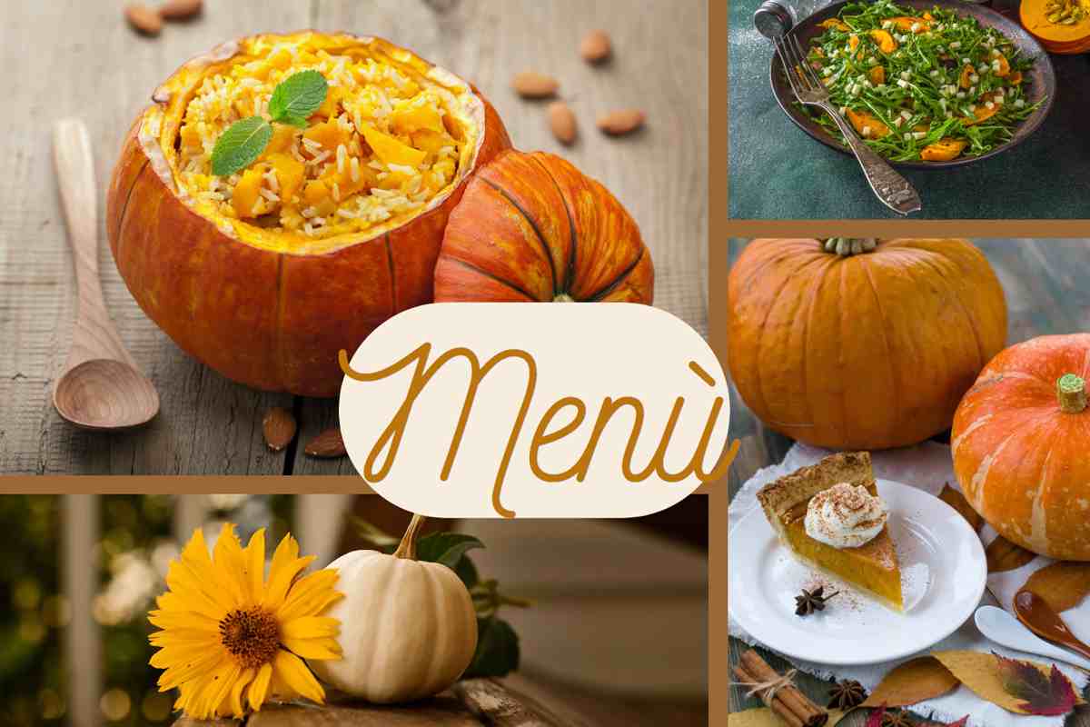 Menu con zucca, ricette