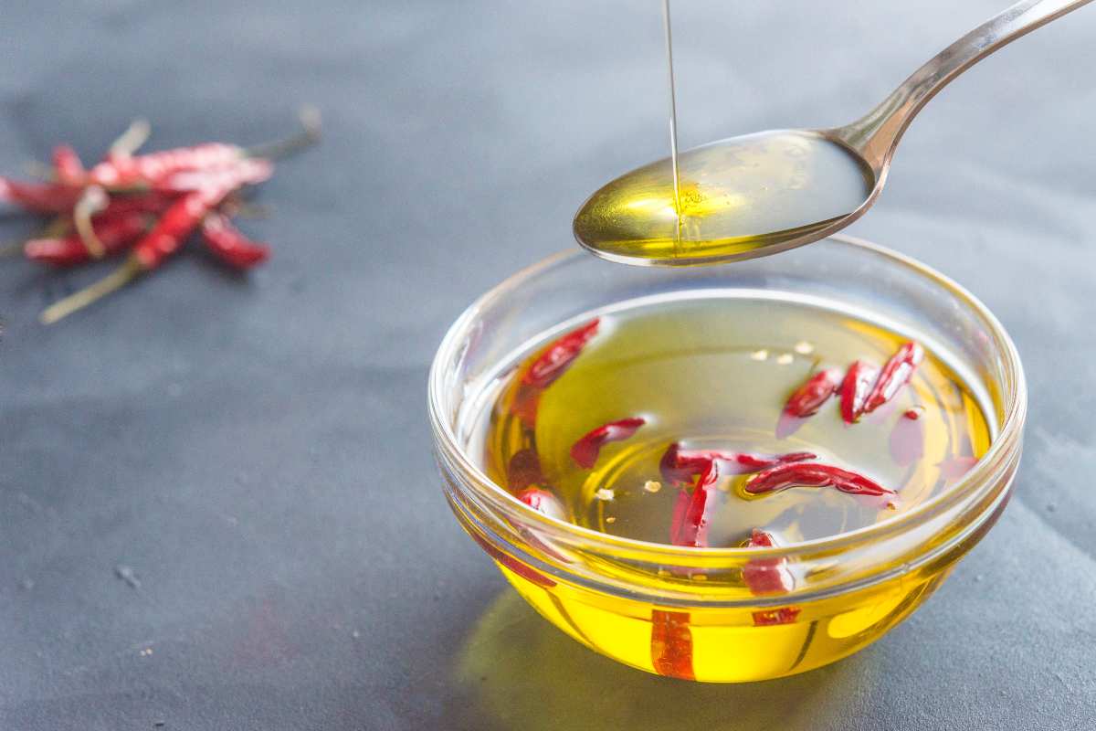 olio al peperoncino uso estetico