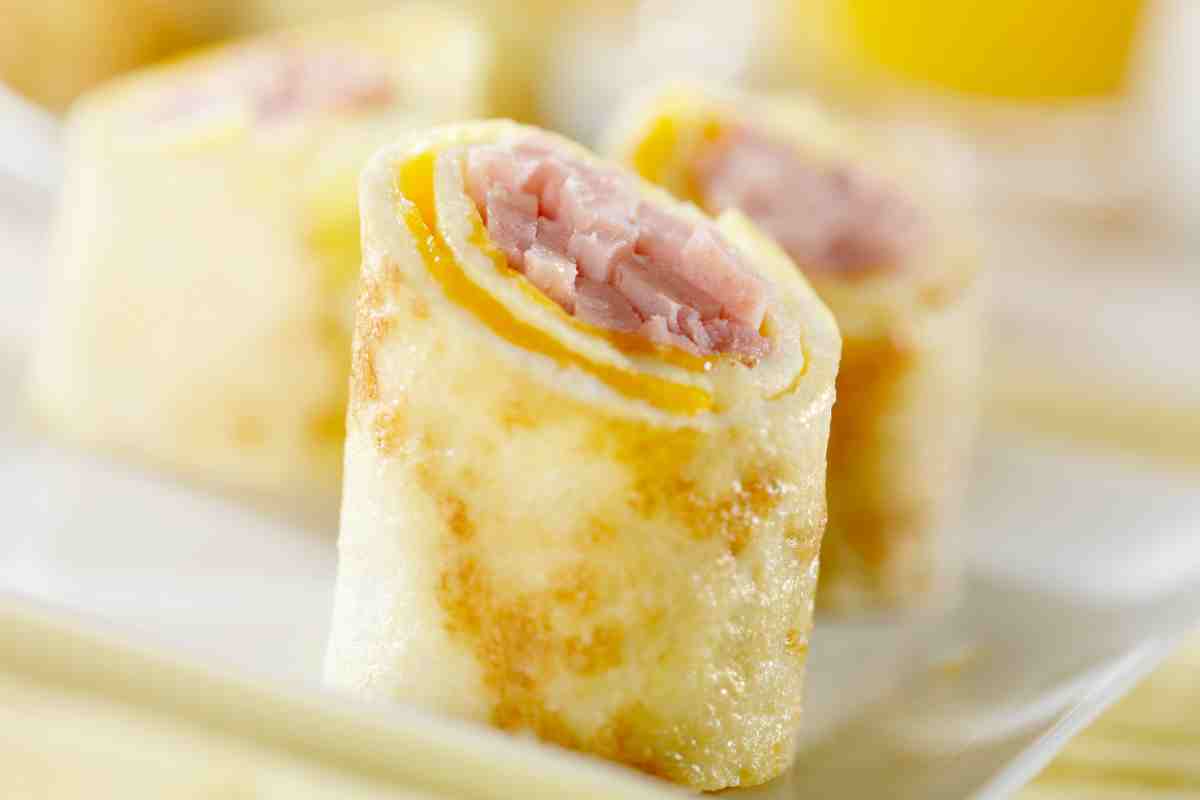 Crespelle al prosciutto e formaggio