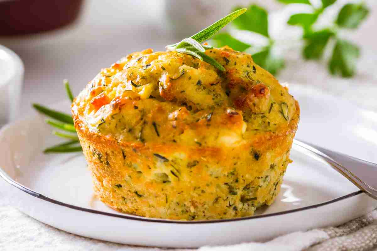 Muffin ricotta zucchine prosciutto ricetta