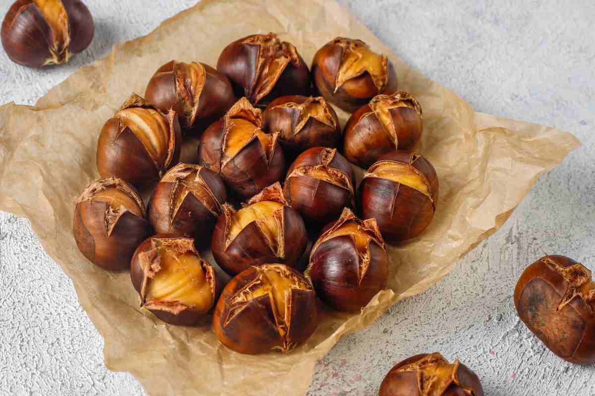 castagne in friggitrice ad aria