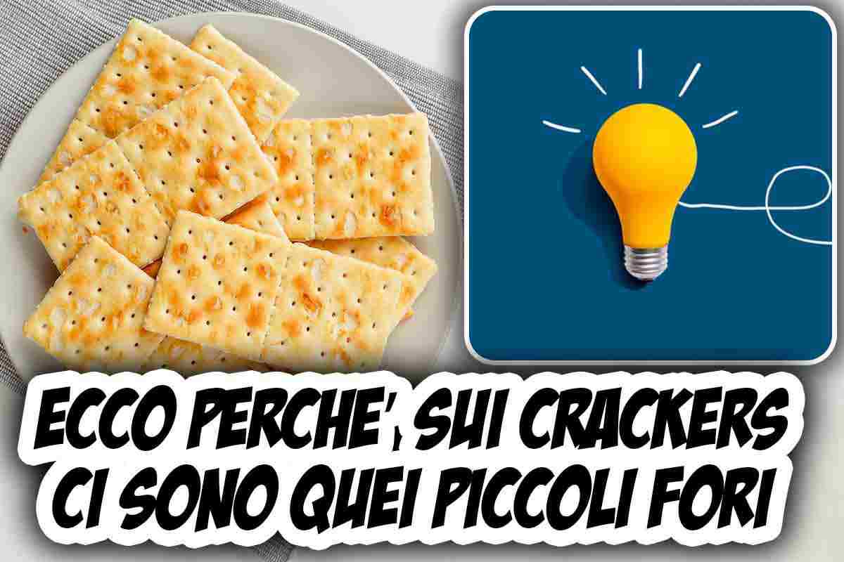 i forellini sui crackers sono li per un motivo preciso