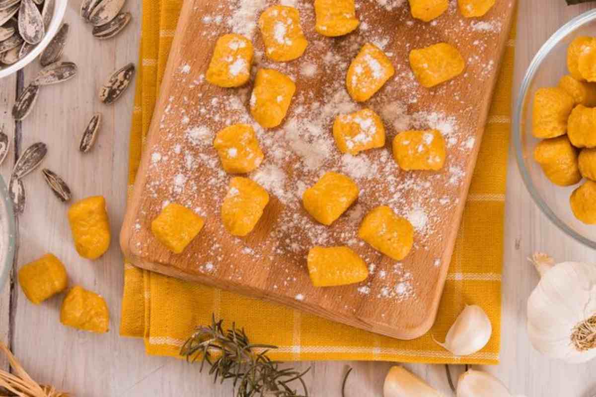 gnocchi a forma di zucca Halloween