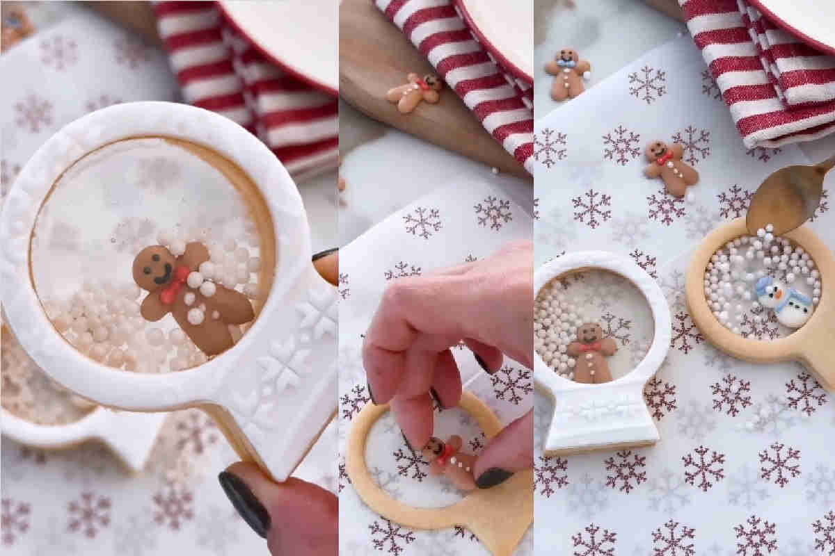 Biscottini palla di vetro con neve ricetta