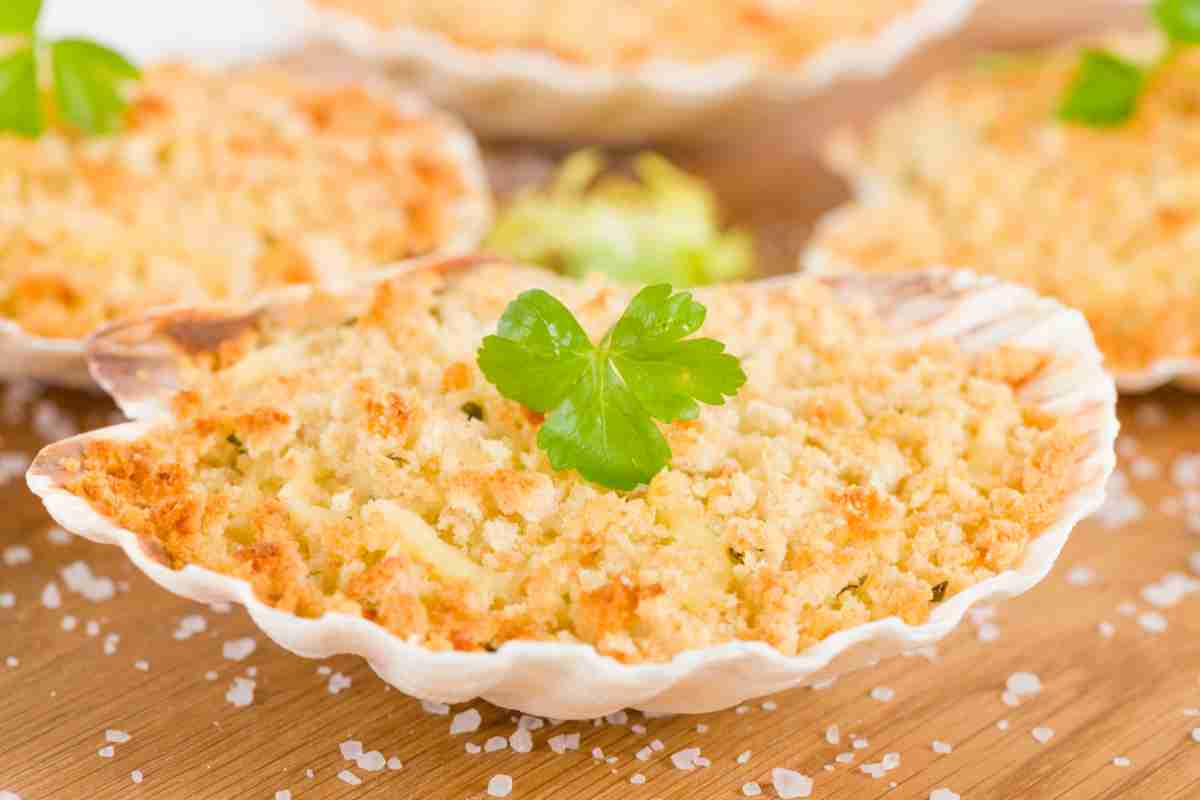 Capesante gratinate ricetta