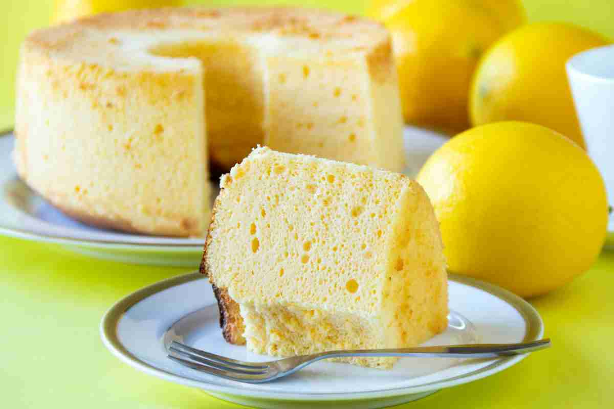 Chiffon cake al limone