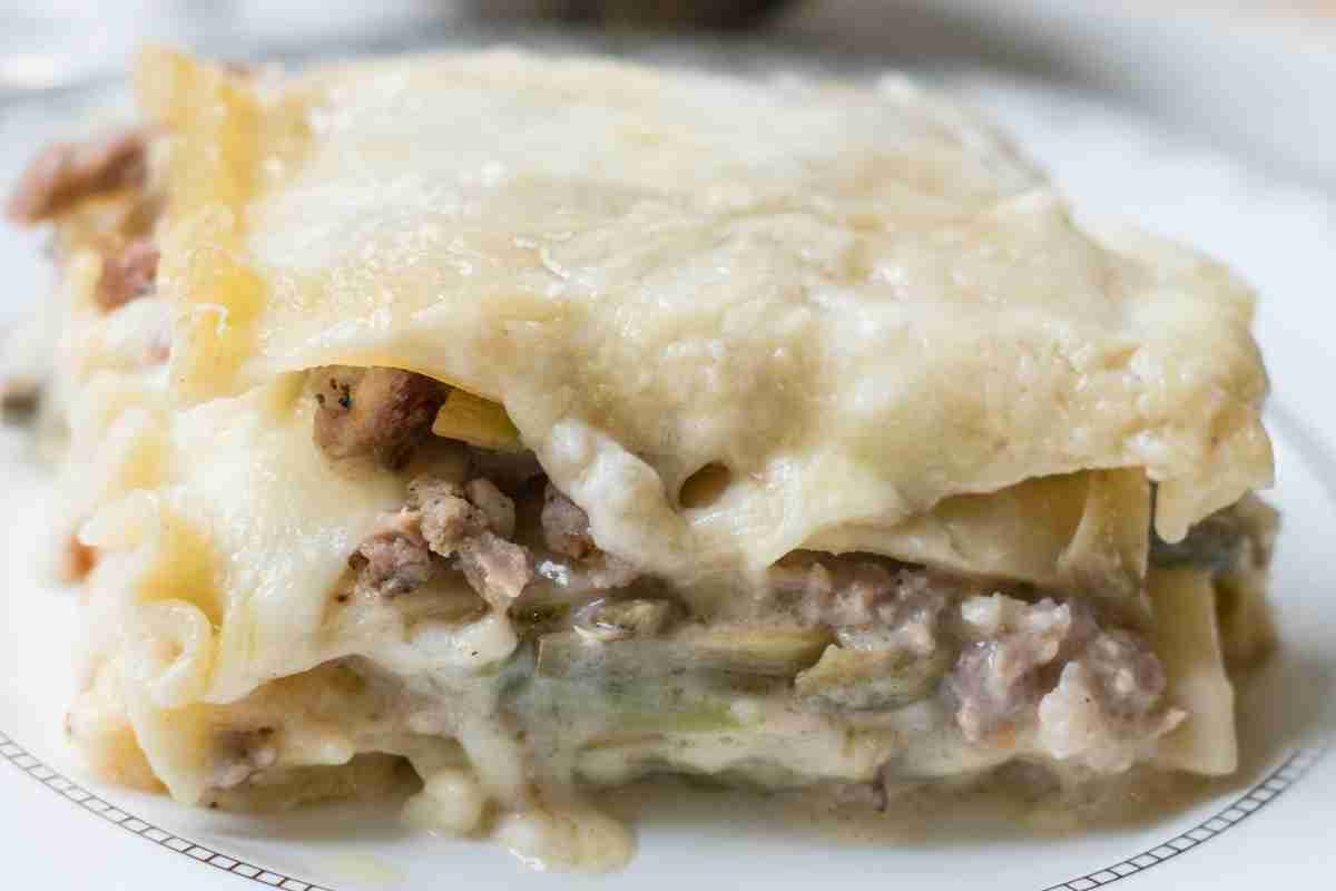 ricetta del giorno Lasagne ai carciofi