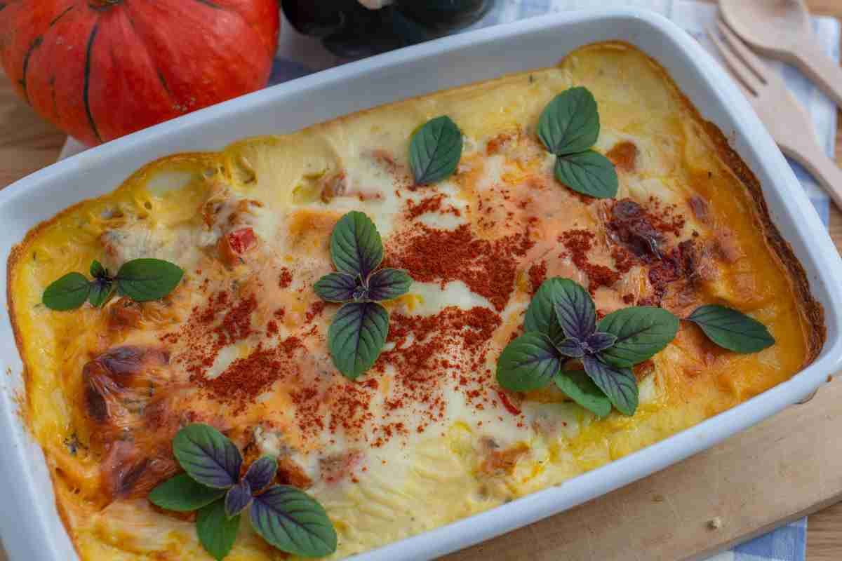 ricetta del giorno Lasagne zucca e taleggio