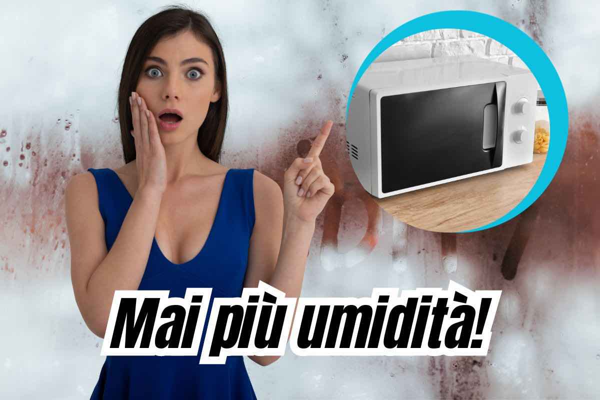 come eliminare umidità con forno microonde