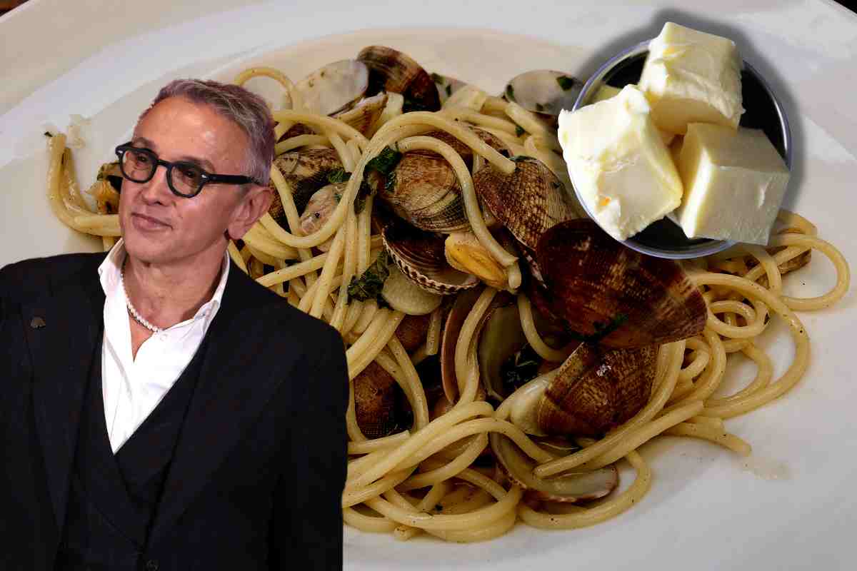 Spaghetti alle vongole con il burro di Bruno Barbieri