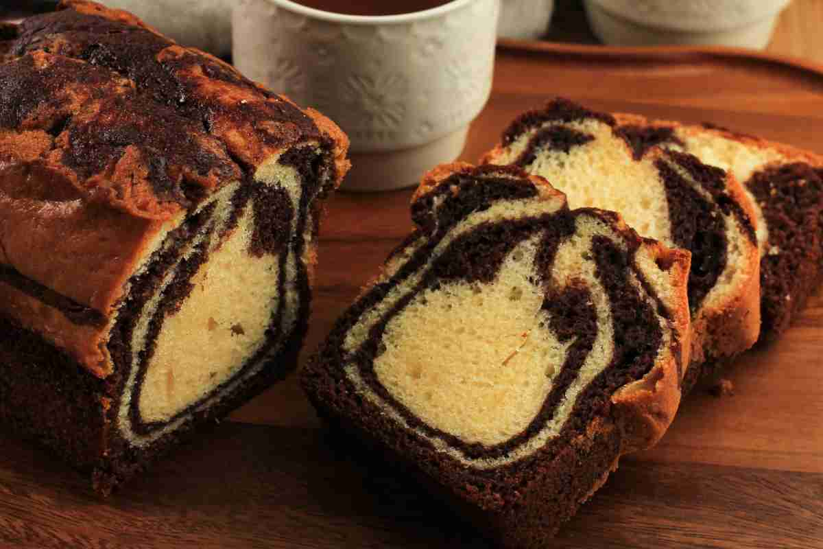 Plumcake bicolore per colazione