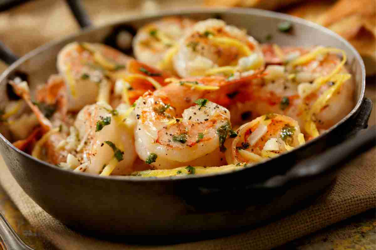 ricetta del giorno Scampi al forno