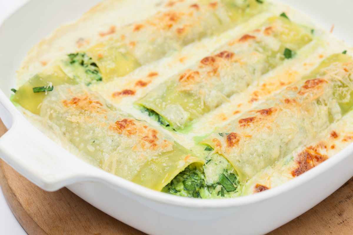 ricetta del giorno dei cannelloni ricotta e spinaci