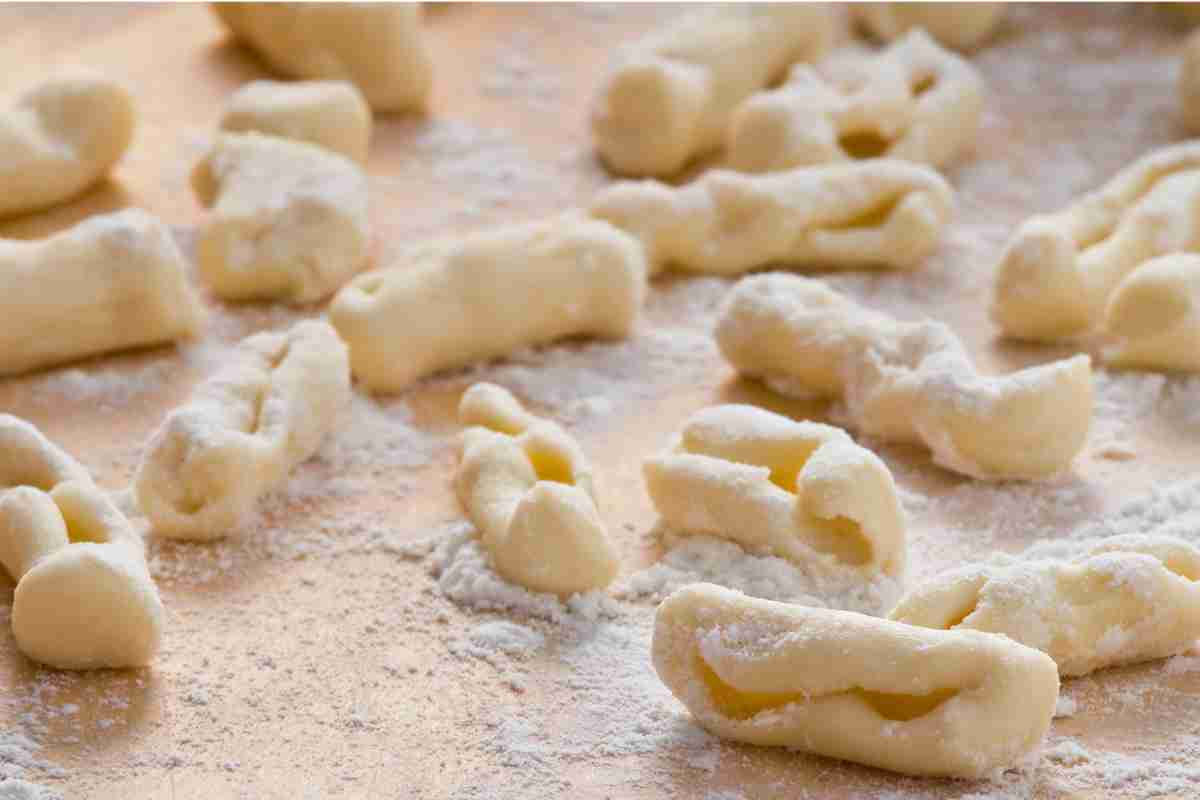 Cavatelli fatti in casa con farina 00