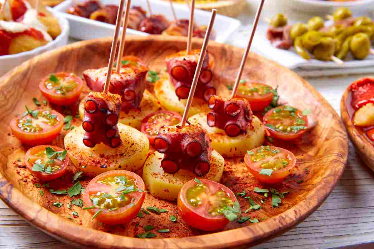 Tapas polpo e patate finger food