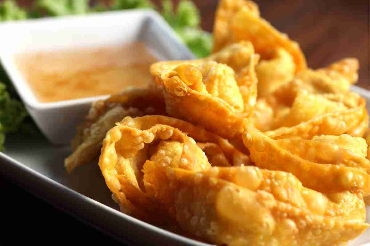 Wonton di gamberi fritti ricetta