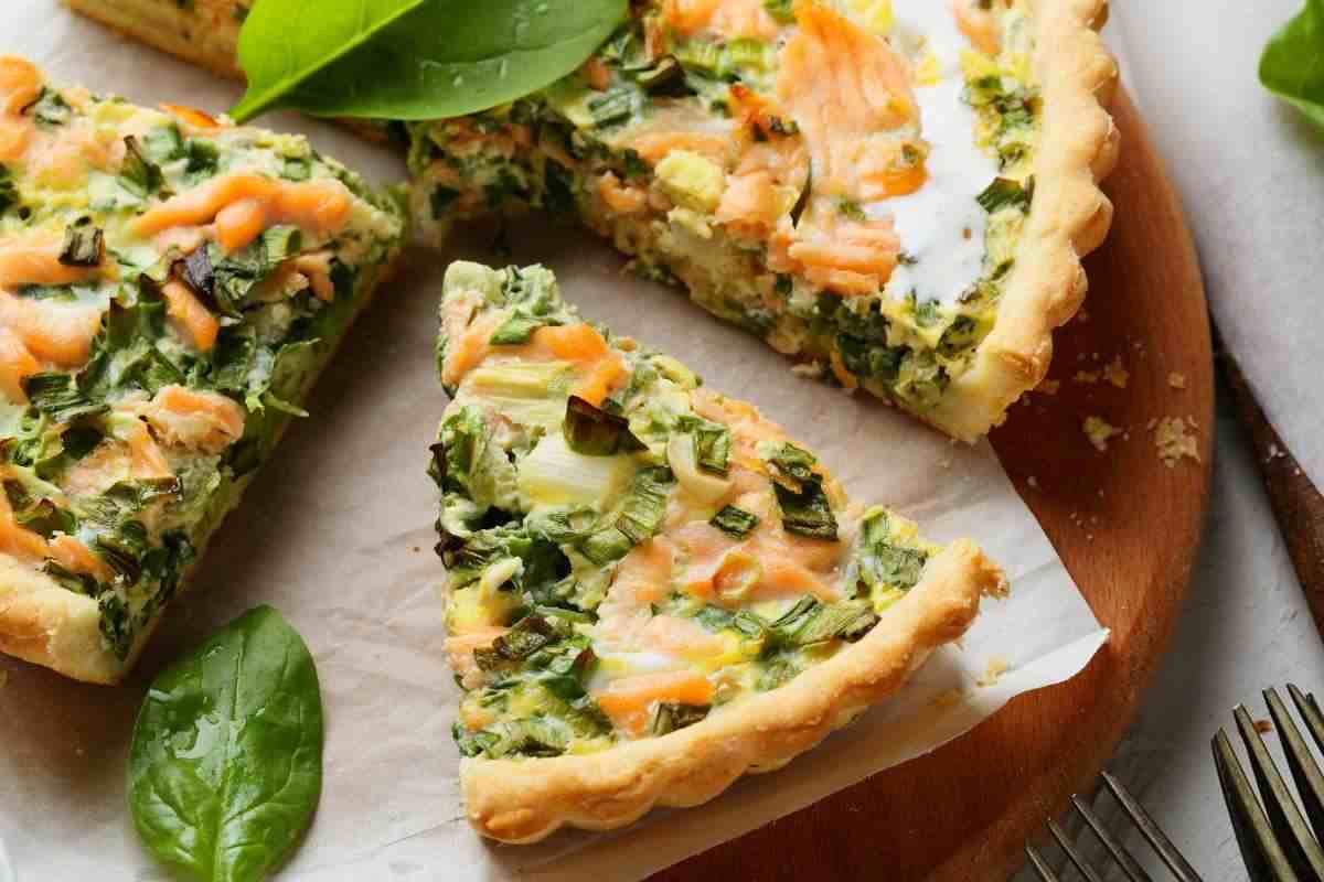 quiche di salmone e spinaci ricetta