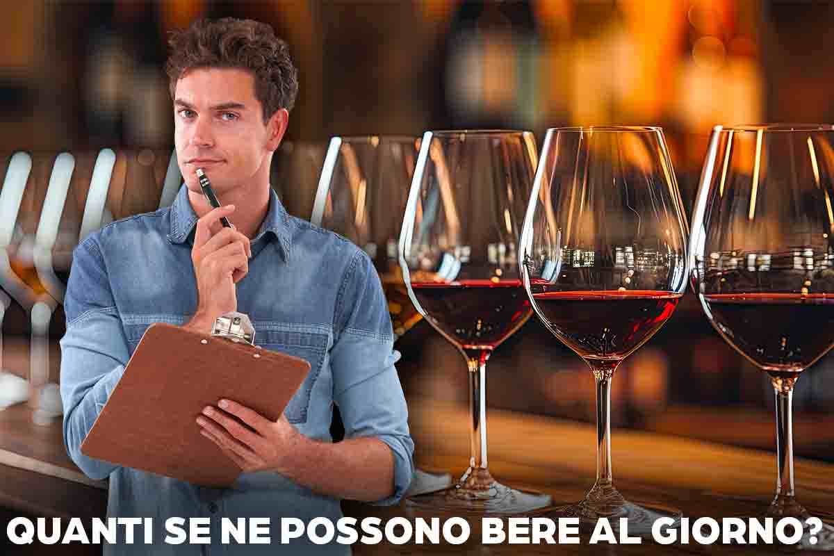 quanti bicchieri di vino si possono bere