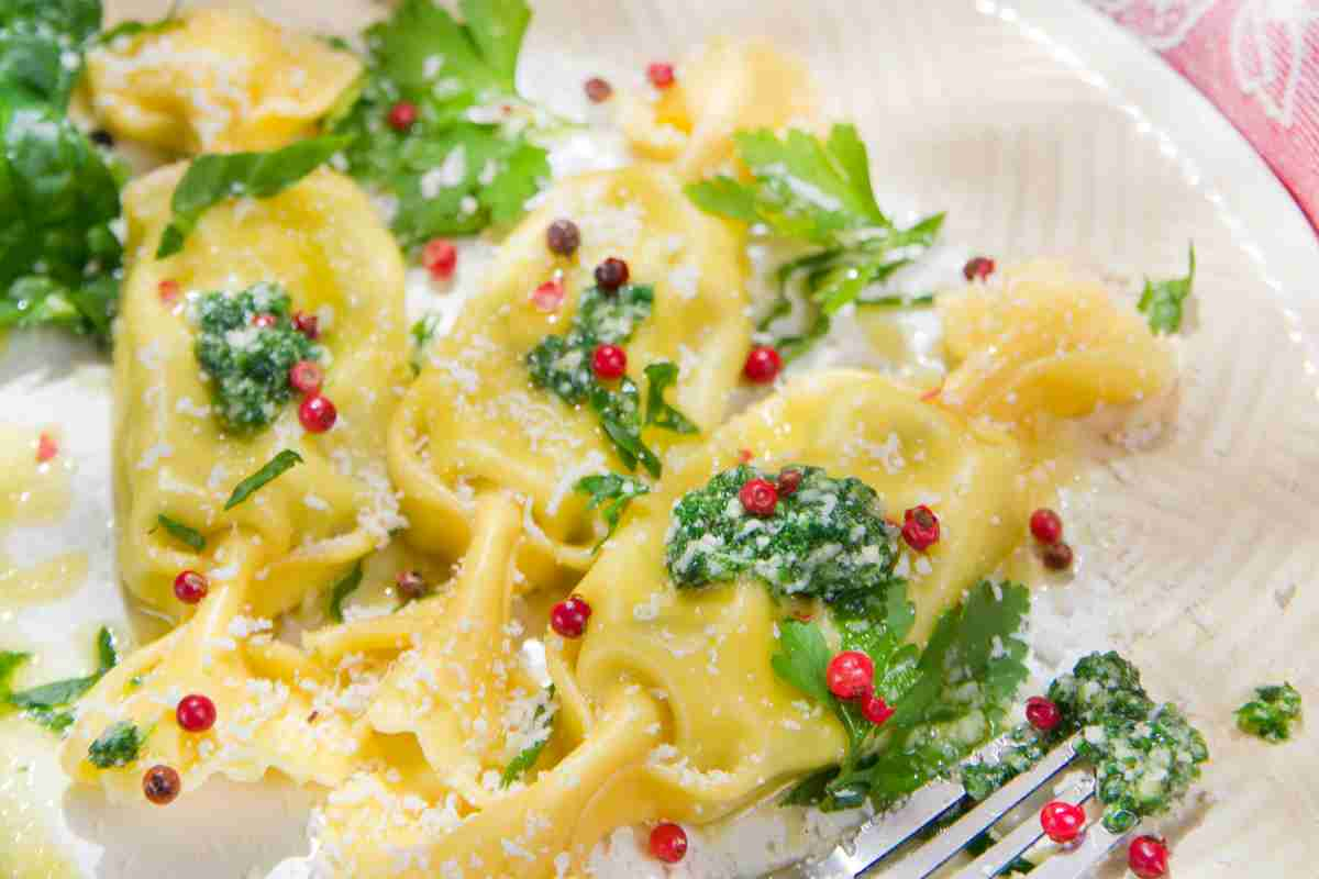 Caramelle di spinaci e ricotta