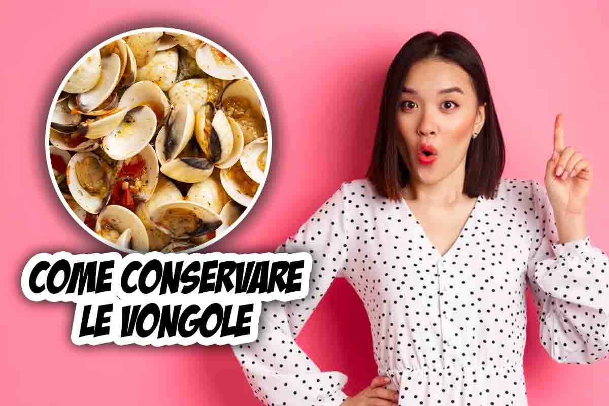 Come conservare le vongole