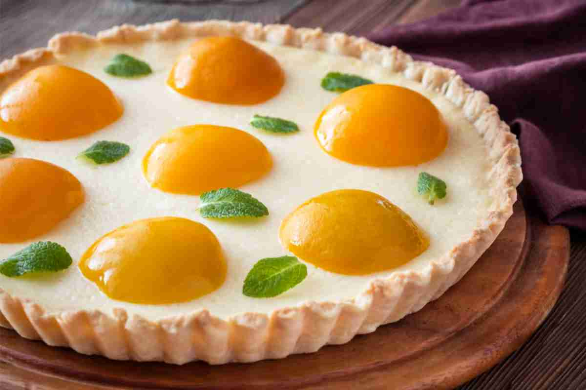 Crostata pesche e mascarpone