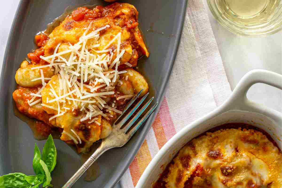 Gnocchi con ragù di carne napoletano per la ricetta del giorno