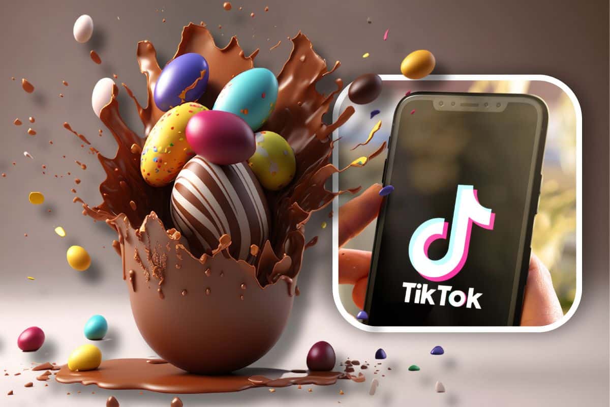 Uovo di pasqua trucco tiktok