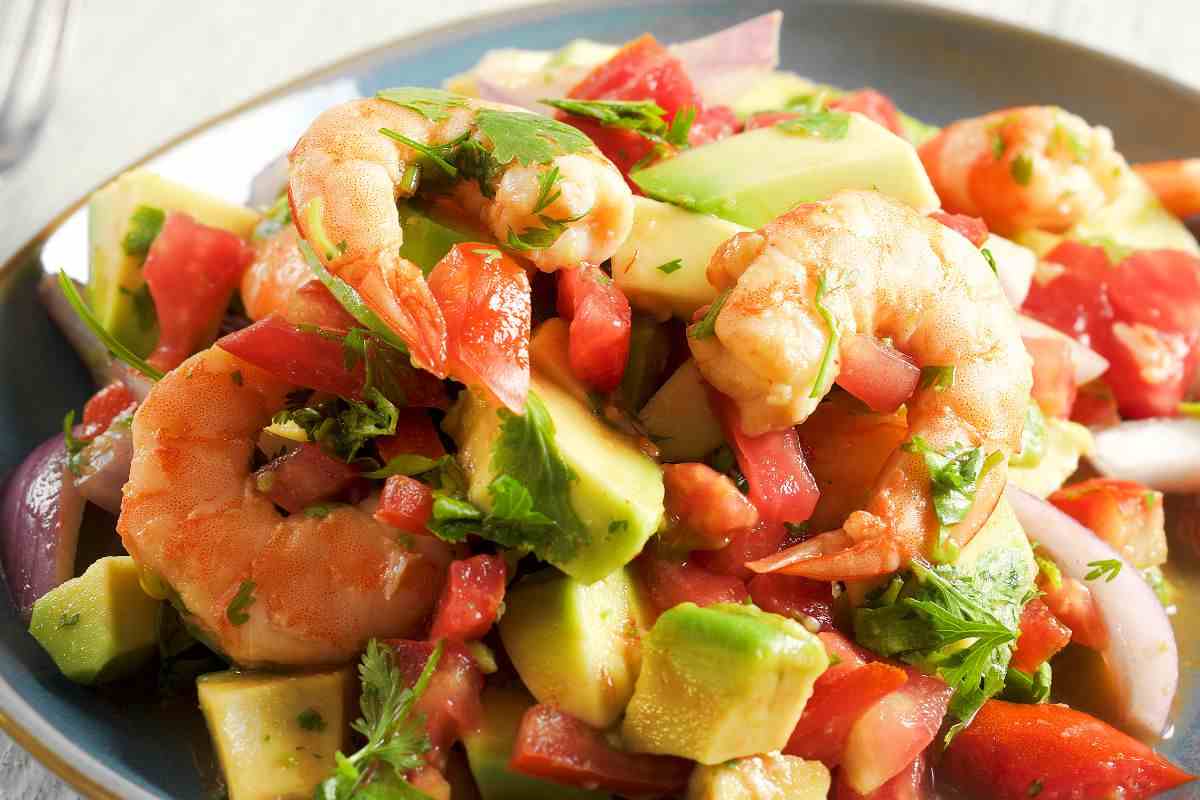 ceviche gamberi e avocado ricetta