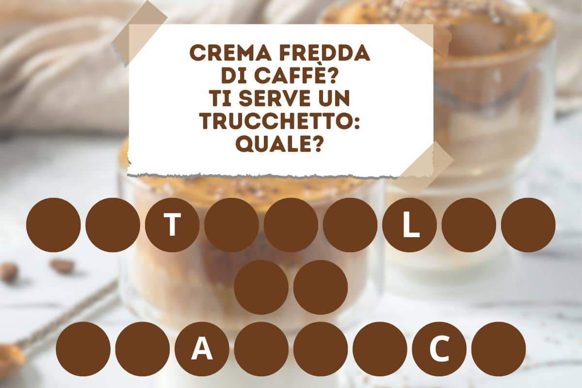 ricetta crema caffè facile