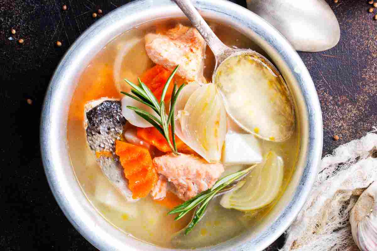 ricetta del brodo di pesce