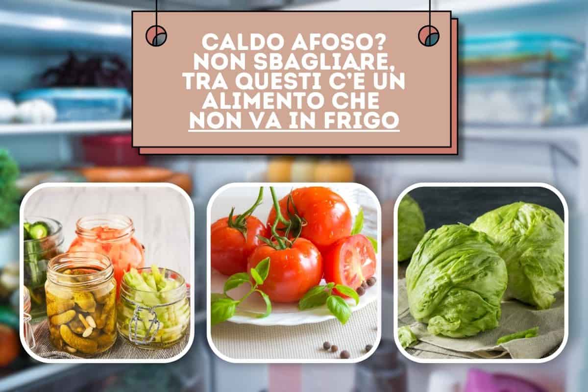 alimento da non conservare in frigorifero