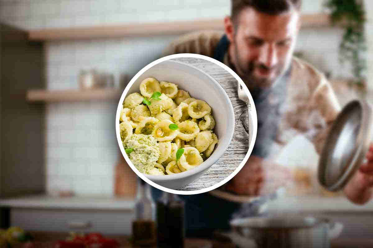 Orecchiette pesto e pomodorini ricetta