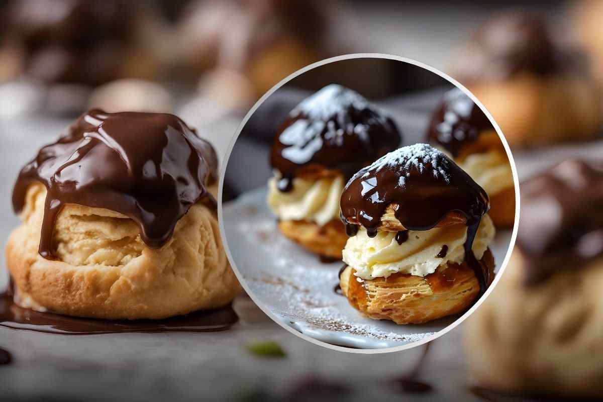 Profiteroles estivo al gelato