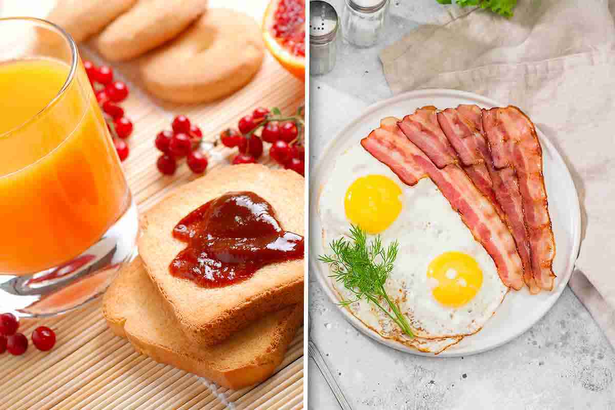 meglio colazione dolce o salata