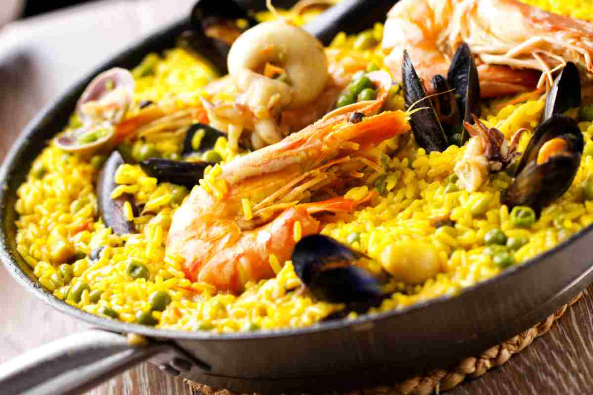 ricetta paella marinara